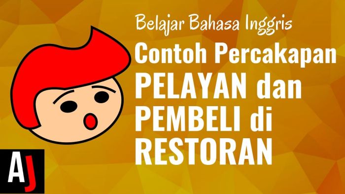 percakapan bahasa inggris di restoran terbaru