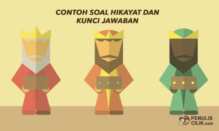 contoh soal hikayat pilihan ganda terbaru