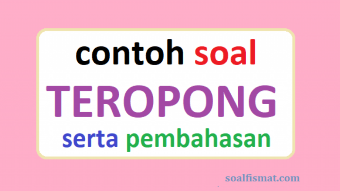 contoh soal teropong bumi