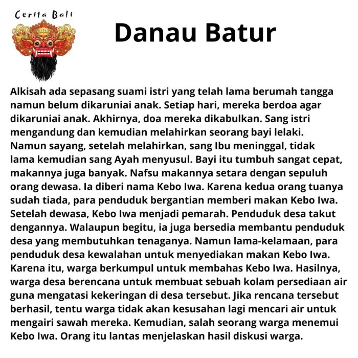 satua bahasa bali pendek terbaru