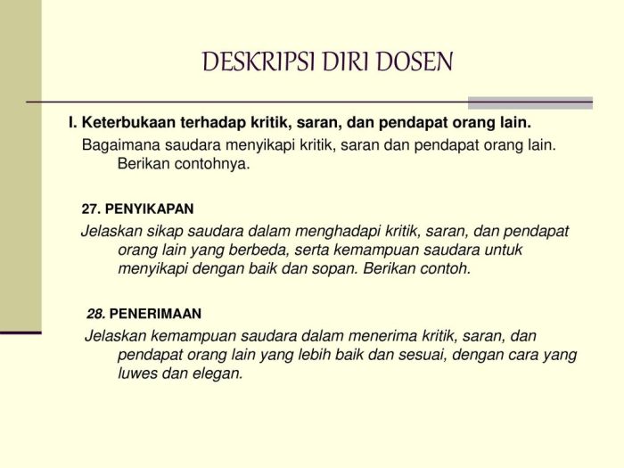 kritik dan saran untuk dosen terbaru