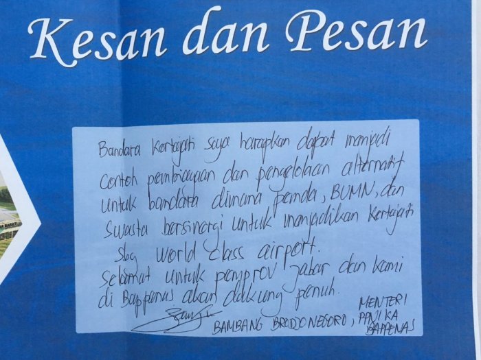 kesan dan pesan untuk perusahaan