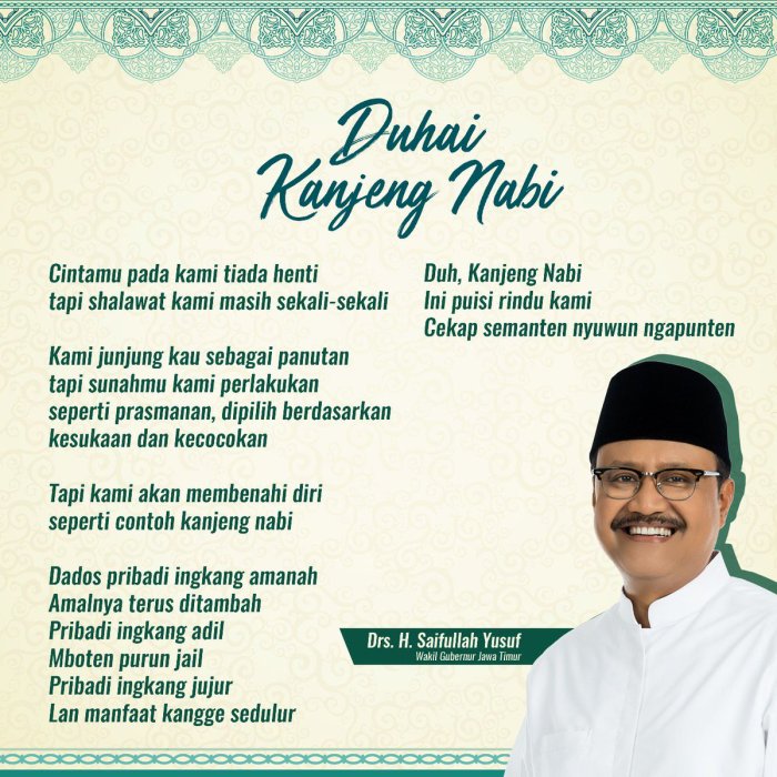 puisi nabi muhammad idolaku