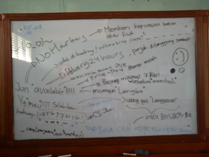 tulis whiteboard bahan hanako