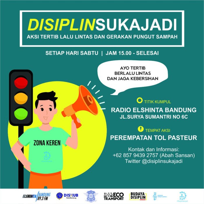 contoh poster tata tertib lalu lintas terbaru