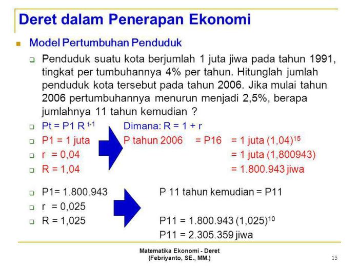 penerapan baris dan deret