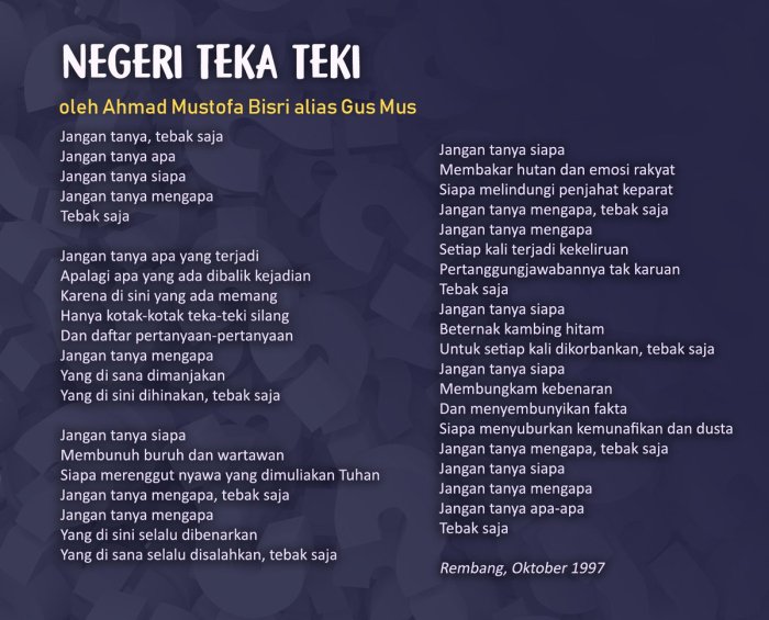 contoh puisi tentang korupsi terbaru