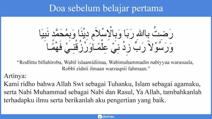 Doa islam dalam bahasa inggris dan artinya