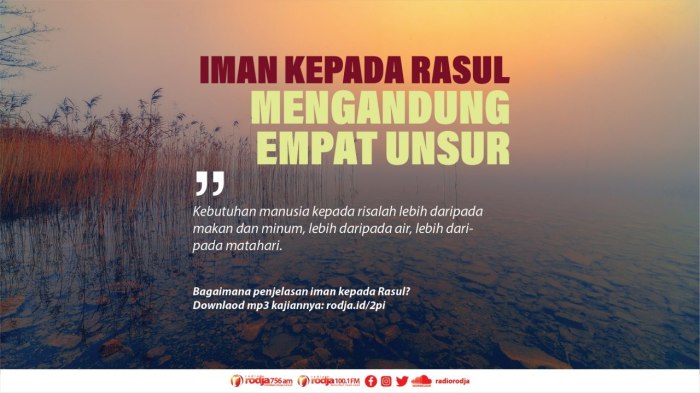 pertanyaan iman kepada rasul