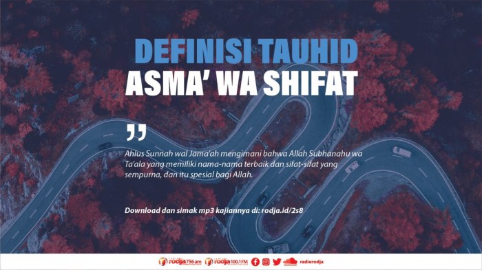 tauhid asma wa sifat dan contohnya terbaru