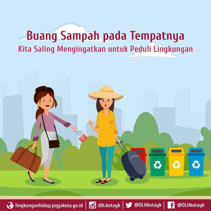 himbauan membuang sampah pada tempatnya