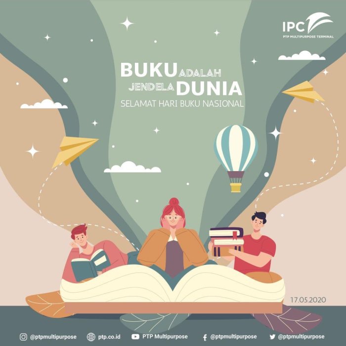 contoh poster buku adalah jendela dunia terbaru