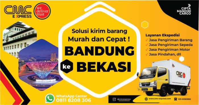 dari bandung ke bekasi berapa jam