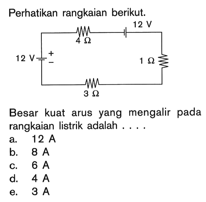 besar kuat arus i pada rangkaian adalah terbaru