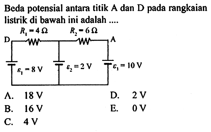 beda potensial pada kapasitor terbaru