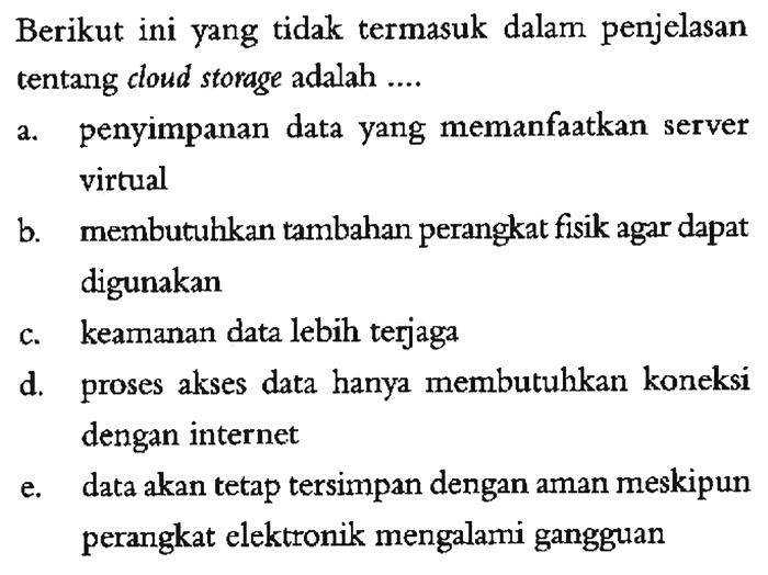 berikut ini yang tidak termasuk terbaru