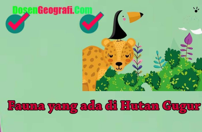 persebaran hutan gugur fauna flora bioma geohepi