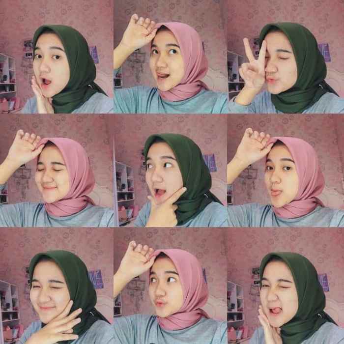 selfie gaya kekinian selfies poses ootd pilih papan hijaber