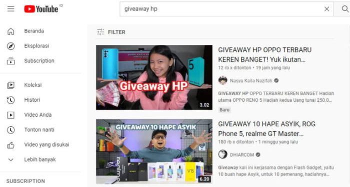 contoh alasan ikut giveaway hp terbaru