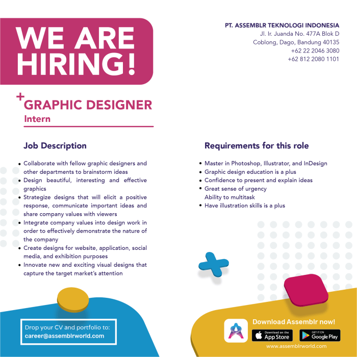 job vacancy design graphic