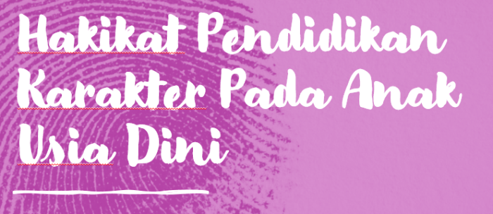 pendidikan usia dini hadist jurnal menurut