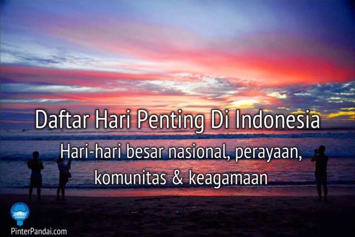 hari hari penting di indonesia