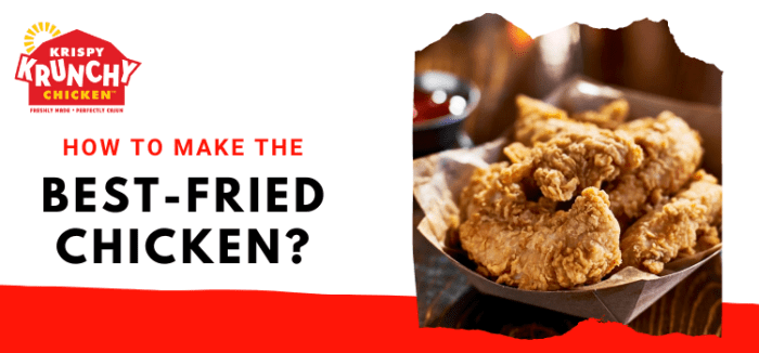 procedure text how to make fried chicken