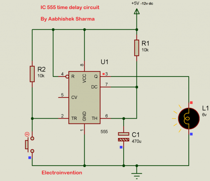 rangkaian timer delay relay