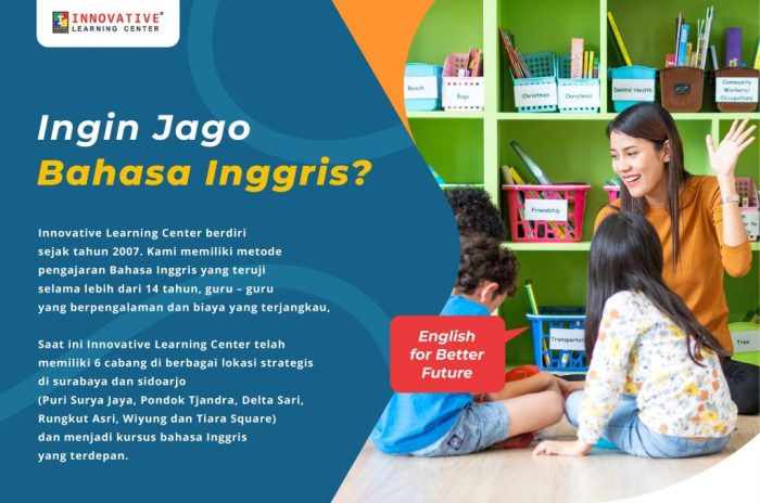 iklan les bahasa inggris terbaru