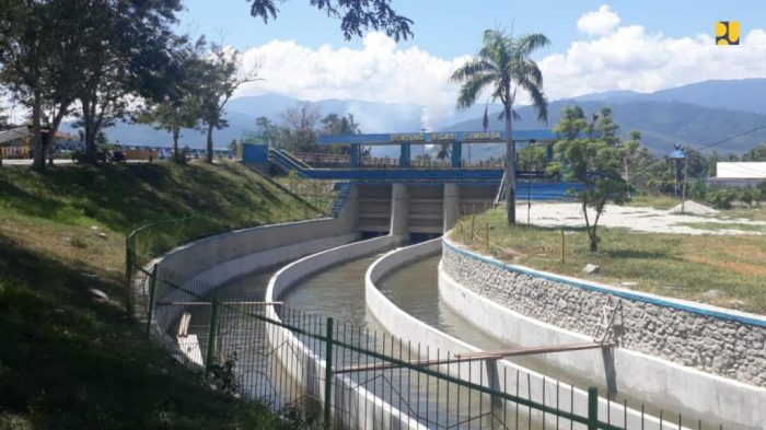 lumpur bendung tipe kementerian irigasi kantung jaringan bangunan pupr kualitas pusair pertanian penangkap tingkatkan umum pekerjaan teknologi sumber gunakan perumahan