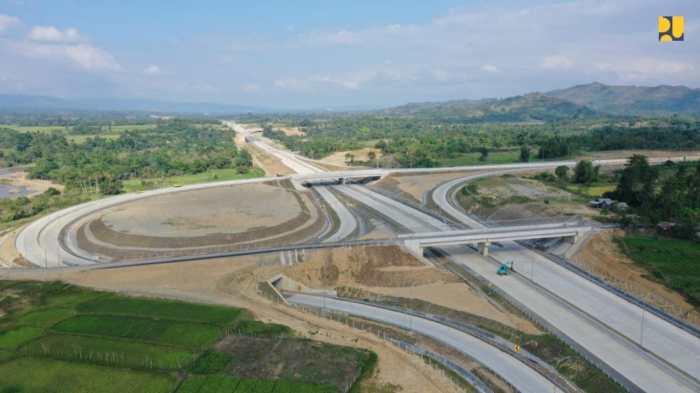 tol aceh sigli capai sudah pembangunan persen