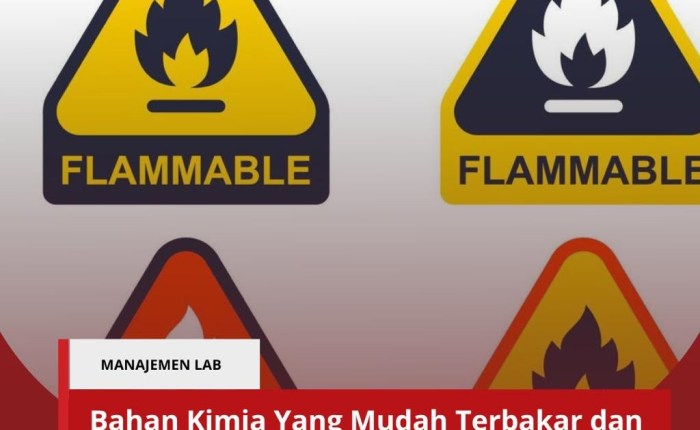 mudah kimia terbakar