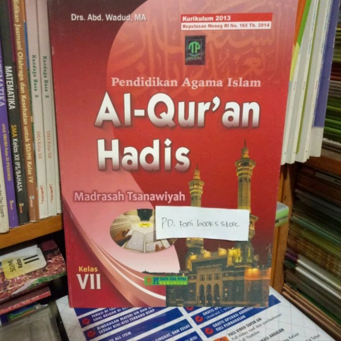 buku paket al quran hadis kelas 11