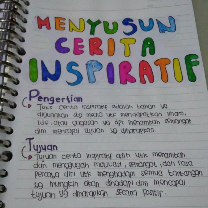 cerita inspiratif kelas 9 terbaru