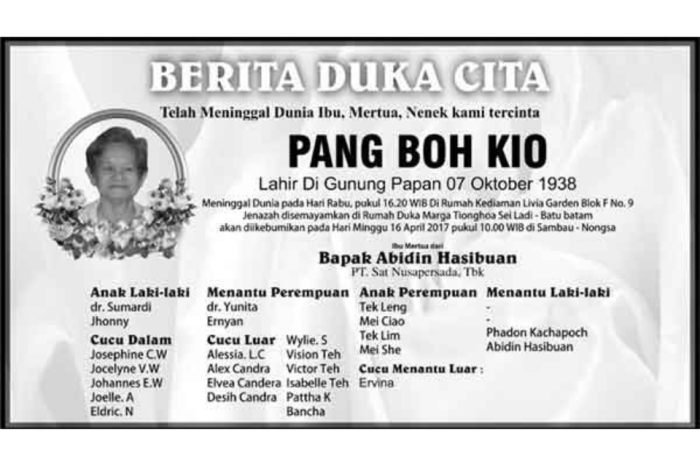 contoh iklan pemberitahuan ulang tahun terbaru