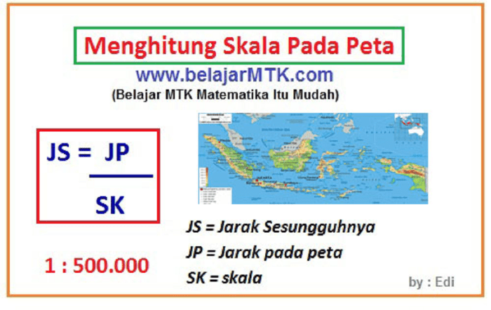 skala teknik menghitung rumus luas pengertian sebenarnya