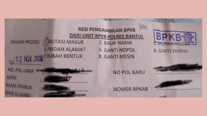 telat ambil bpkb di samsat terbaru