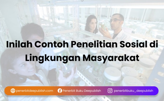 contoh penelitian sosial di masyarakat