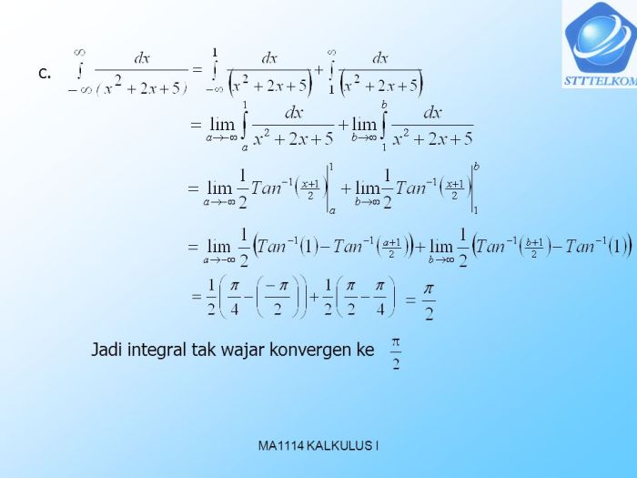 contoh soal integral tak wajar terbaru