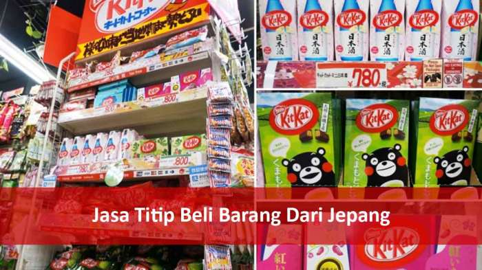 barang barang impor dari jepang adalah