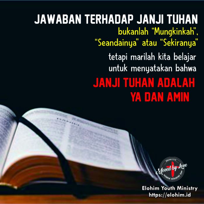 janji tuhan dalam alkitab