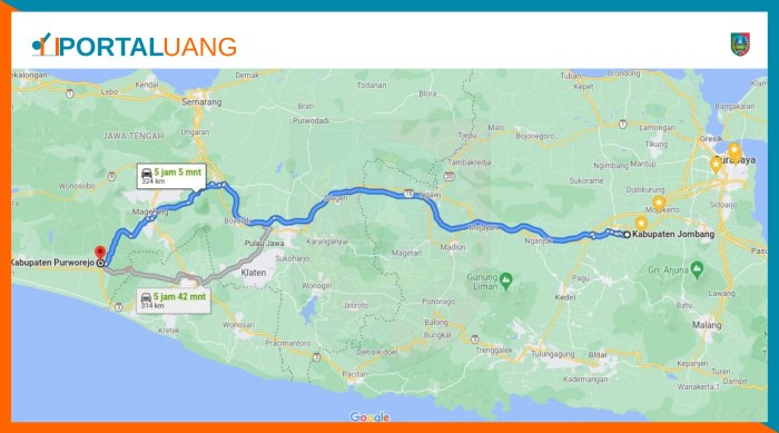 purworejo jogja berapa jam terbaru