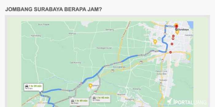 perjalanan surabaya malang berapa jam terbaru