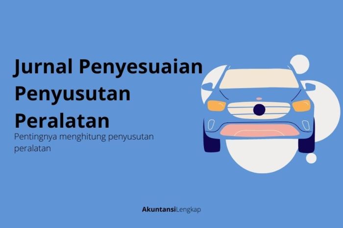 jurnal penyesuaian penyusutan peralatan terbaru