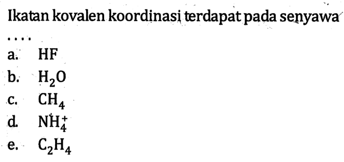 ikatan kovalen koordinasi terdapat pada terbaru