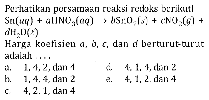 Reaksi persamaan perhatikan o2 h2o tentukan zat pereaksi co2 ch4 atas selesaikan cara