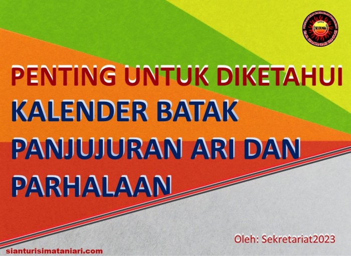 kalender batak dan artinya