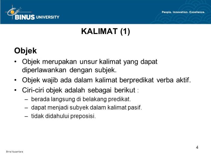 contoh kalimat objek dalam bahasa inggris terbaru