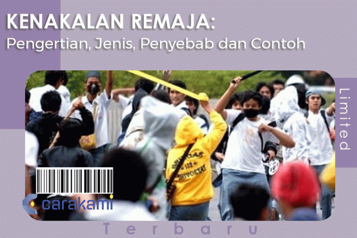 saran untuk kenakalan remaja