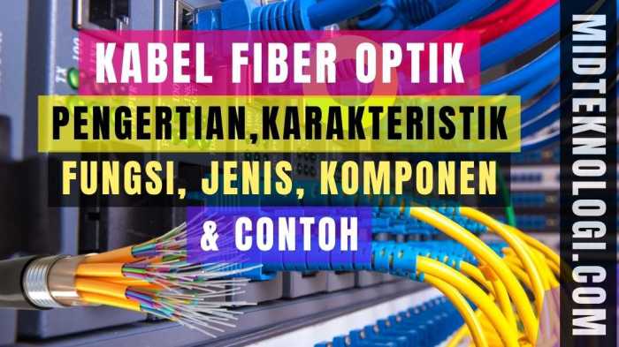 komponen kabel fiber optik